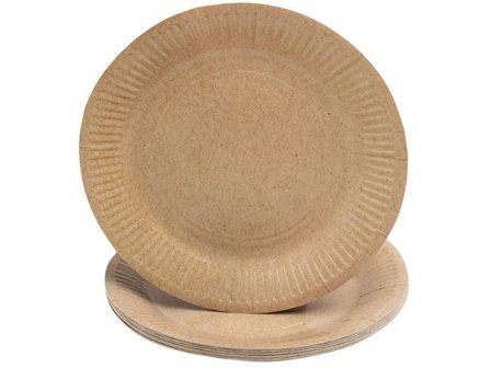Exacompta Tallrik papper 23cm brun 20/fp - Lyreco - Kök och servering - Engångsartiklar - Tallrikar - Papper