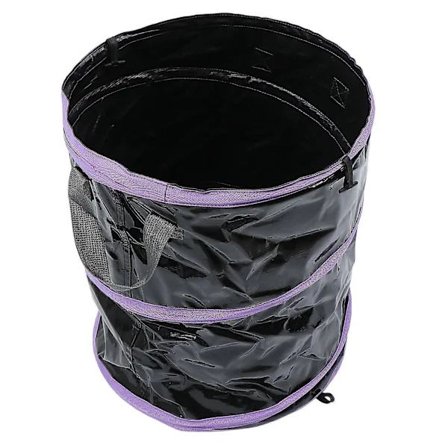 Genanvendelige haveposer til græsplænen, bærbar opbevaringstaske til nedfaldne blade, stor kapacitet, havepose til nedfaldne blade, lilla 47X39...