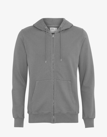Classic Organic Zip Hood - Storm Grey - L