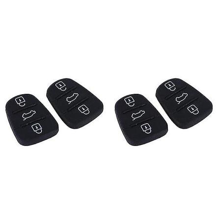 6 stk Praktisk Bilnøkkelskall 3 Knapper Folding Fjernkontroll Bilnøkkelveske For Hyundai I10 I20 I30 (svart)