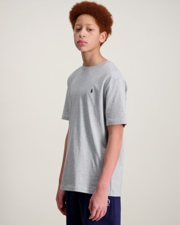 Polo Ralph Lauren Cotton Jersey Crewneck Tee Grijs T-shirts Jongens - Kids Brand Store