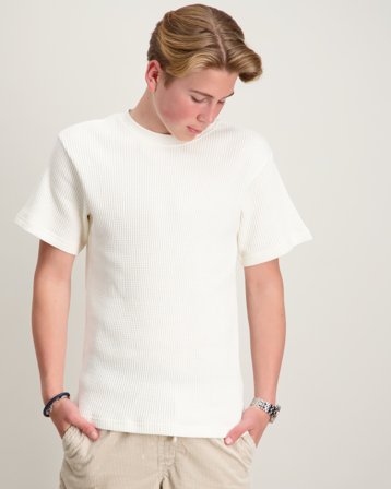 Grunt Alf Waffle t-shirt Hvid Skjorter Dreng - Kids Brand Store