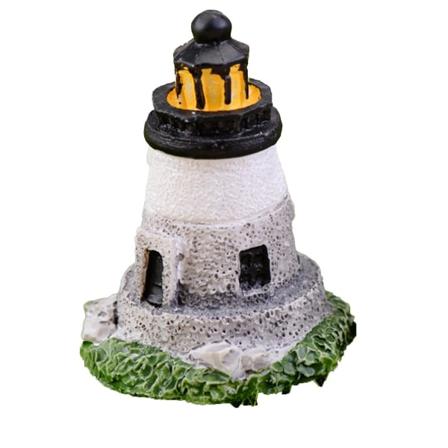 5 st Realistiska Miniatyrfyrar Visuellt Delikat Harts Levande Små Slott Miniatyrer för Bonsai