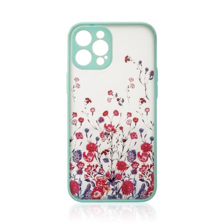 Design Case Skal med Ram iPhone 12 Pro Max - Turkos