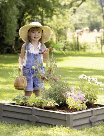 Smoby Smoby Square Garden Sandpit - Brown - ONE SIZE