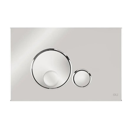 Placca doppio tasto OLI GLOBE Cromo Lucido