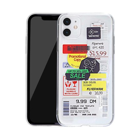 Stöttåligt Mobilskal iPhone 12/12 Pro - Fashion Prisetiketter