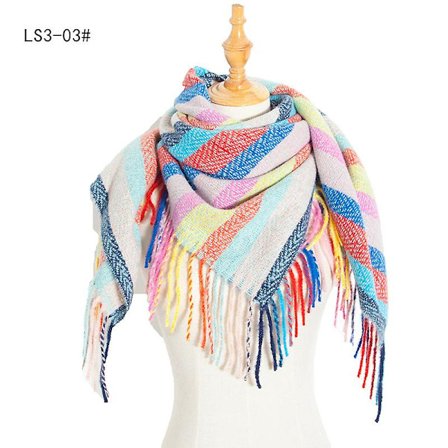 Modetørklæde og -sjal til kvinder, vintertørklæde, tæppe-tørklæde til kvinder, ternet tørklæde, gaver til kvinder