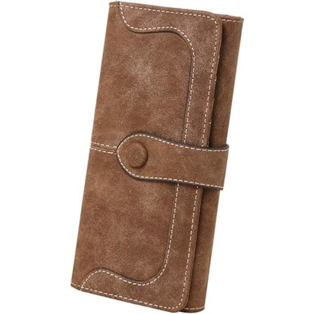 Naisten Vegan Nahka 17 Korttipaikkaa Korttikotelo Pitkä Iso Kaksinkertainen W