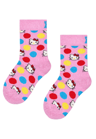 Happy Socks Kids Hello Kitty Big Dot Sock Strumpor Unisex Rosa 2-3Y
