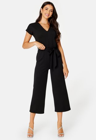 Happy Holly Sady kimono sleeve jumpsuit Black Klær