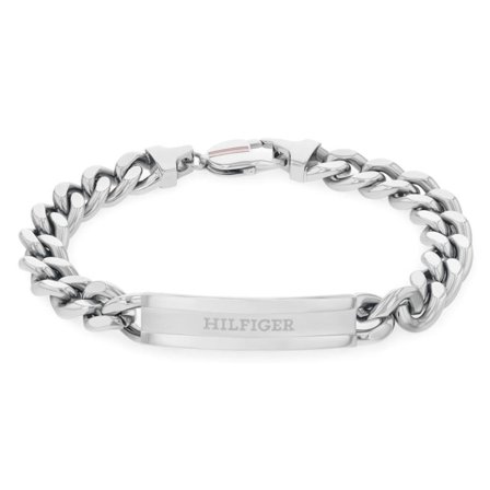 Silberfarbenes TOMMY HILFIGER Clash Armband für Männer - Edelstahl Armbänder