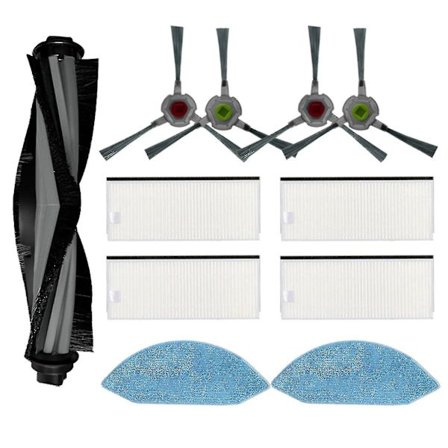 Huvudsideborste Hepa Filter Moppduk för Ecovacs Deebot Ozmo U2