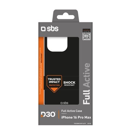 SBS Full Active D3O kotelo iPhone 16 Pro Max - musta