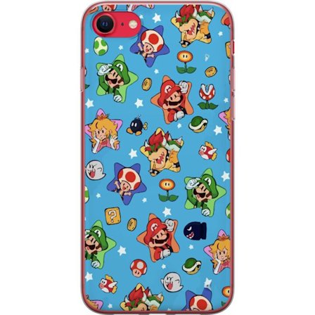 Kompatibelt Mobilskal till Apple Apple iPhone 8 Nintendo Mario Mönster Switch Spel