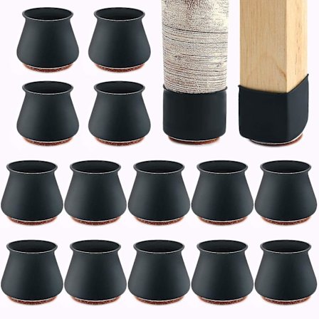 Stolbeinsbeskyttere for gulv, 24 stk. Silikonstolbeinsbeskyttere