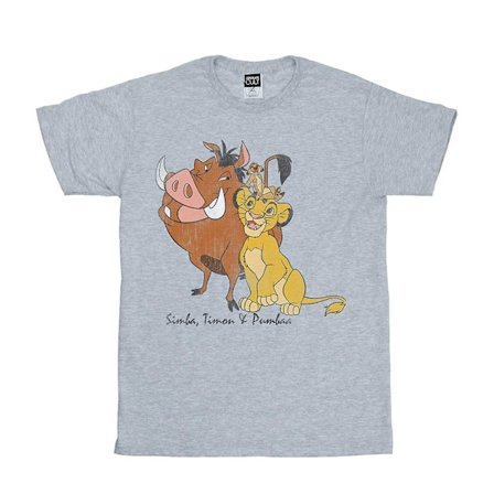 The Lion King Boys Classic Simba Timon & Pumba T-Shirt 7-8 År
