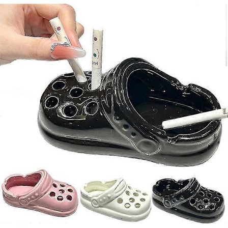 Crocs Träskor Askfat Harts Ornament, Crocs Skor Askfat för Inomhusbruk, Hem, Kontor (FMY)