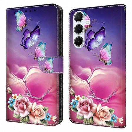 Galaxy A56 5G Wallet Case med stativ, mønstret læder flip cover med Sleeping Beauty design