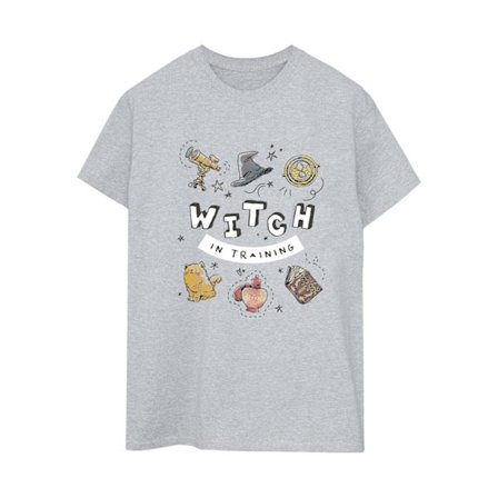 Harry Potter Dam/Kvinnor Häxa Under Utbildning Bomull Pojkvän T-shirt