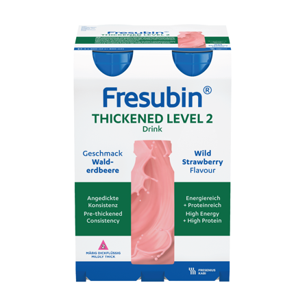 Fresubin Thickened Level 2 Næringsdrikk, Markjordbær, 4x200 ml