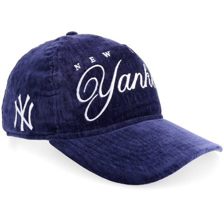 New Era - MLB Blau adjustable Cap - New York Yankees Team Script 19TWENTY Golfer Velvet Navy A-frame @ Hatstore