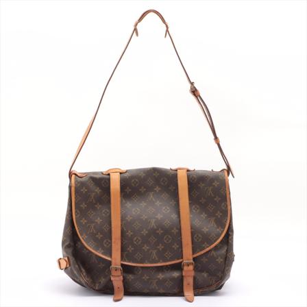 Louis Vuitton Vintage, Pre-owned Saumur 43 bag Bruin, Dames, Maat:ONE Size,Canvas