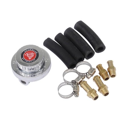 Säädettävä 1-5Psi polttoaineen paineensäädin 8mm 10mm letkusarja kaasuttimelle