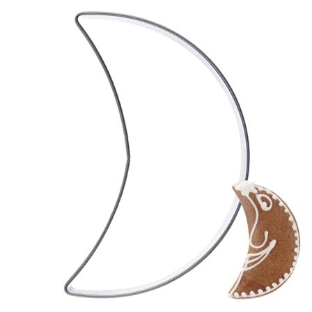 Småkakskärare stålmåne 6 cm