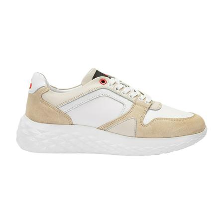 Peuterey Leather sneakers with oversize sole Hvid, Dame, Størrelse: 40 EU