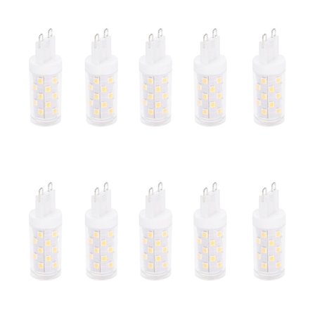 10 stk. G9 4W 33LED pære, energibesparende pære til hjemmets loft, væg og bordlampe (varmt lys)