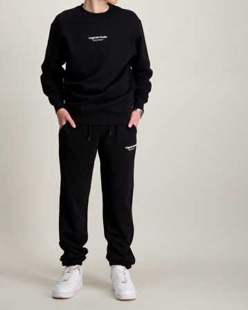 Jack & Jones JPSTGORDON JJVESTERBRO CUFFED NOOS JNR Schwarz Hosen Jungen - Kids Brand Store