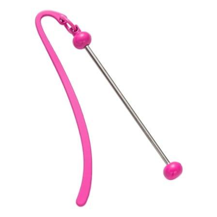 Gör-det-själv pärlbar krok bokmärken Metall bokmärke Present för bokälskare rose Red