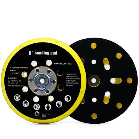 Hiomalaikka 150 mm - 17 reikää - Sopii Makita Bo6030 & Bo6040, Festool Ro1, Es150, Et2, Es Ets 150 - Hiomalaikka hiomakoneelle - Kiillotukseen