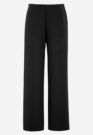 Cellbes of Sweden - Jerseybukser med brede ben i sort til damer i størrelse 46/48