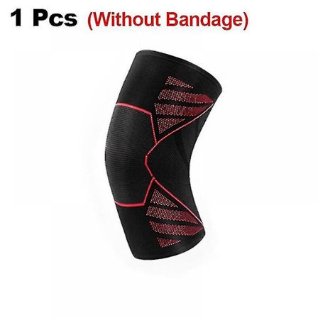 Knäskydd, atletiska knäskydd med mjukt material och full täckning för att lindra ledvärk och förbättra prestanda i basket, fotboll (röd - kod