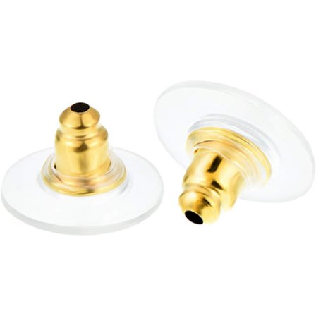 100 par kulkoppling örhänge baksida med dyna örhänge säkerhetsbaksida