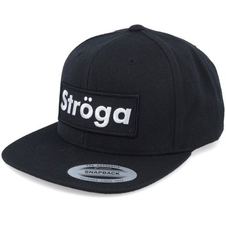 Iconic - Svart snapback Keps - Ströga Black Snapback @ Hatstore