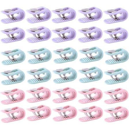 Peiteklipsi Trailer 30-pakkaus Peiteklipsi, Peiteklipsi Vuodevaatteiden pidike, Peiteklipsi Liukuesteklipsi estämään sitoutumista ja c:n liikettä