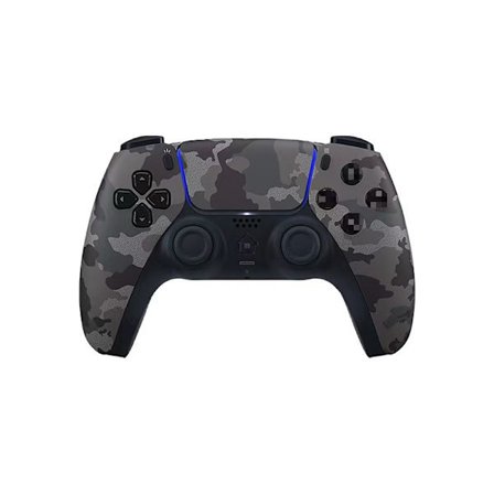 Trådløs Doubleshock-kontroller for PS4 – Kompatibel med PlayStation 4, gamepad i kamuflasjedesign med vibrasjonsjoystick