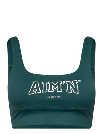 Pine Green College Core Bra Lingerie Bras & Tops Sports Bras - ALL Vihreä AIM'N
