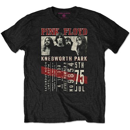 Pink Floyd Unisex Vuxen Knebworth ́75 Eco Vänlig T-Shirt XL B