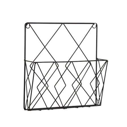 Järntrådssamling för case Väggfäste Filhållare Metal Magazine Organizer Ho