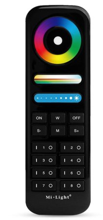 SYNERGY 21 LED Fernbedienung RGB-WW (RGB-CCT) 8 Zonen black *Milight/Miboxer*