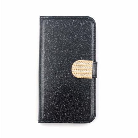 Glitter Design Plånboksfodral Till Iphone 7/8 Plus - Fler Färger Svart