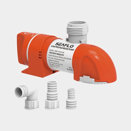 Uppoasennettava sähköinen pilssipumppu SEAFLO 14B-800 GPH (50 litraa / minuutti), 12V, automaattinen käynnistys, ilman tasovahtia