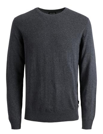 Jjeemil Knit Crew Neck Noos Grey Jack & J S