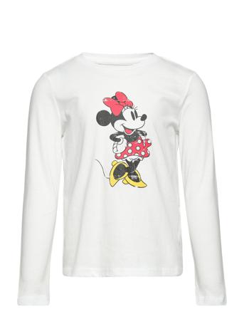Konmickey/Minnie Life L/S Top Box Jrs T-shirts Long-sleeved T-shirts Vit Kids Only