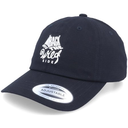Picture - Noir unconstructed Casquette - Organic Paxston Soft Cap Black Dad Cap @ Hatstore
