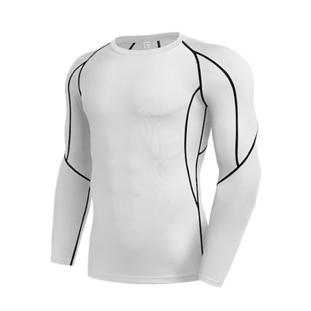 Dry Fit långärmade kompressionslöpartröjor för män